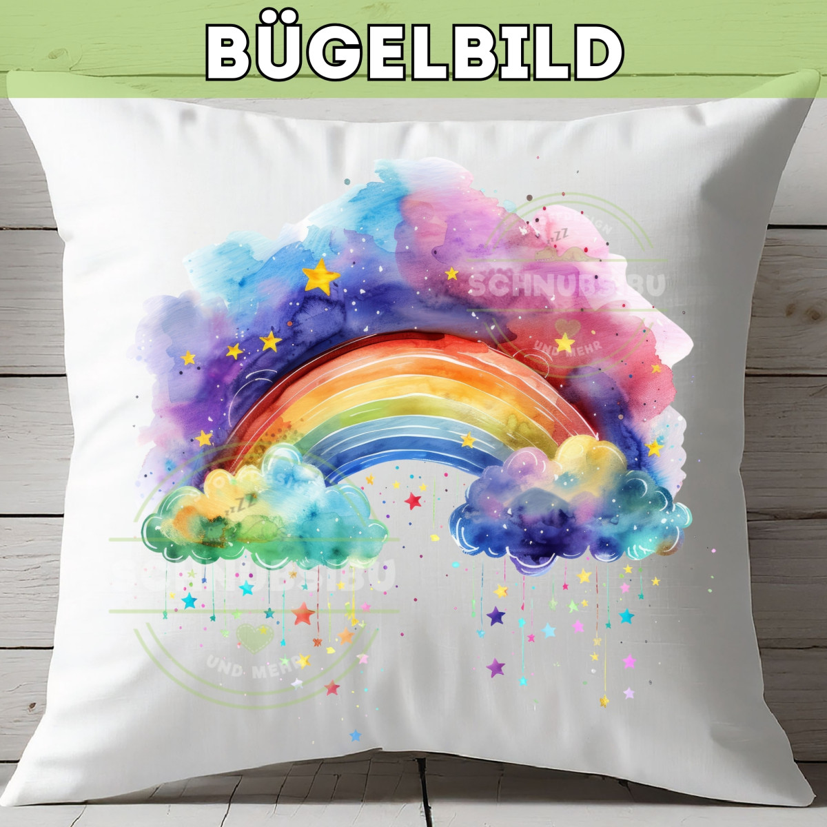 Bügelbild Regenbogen